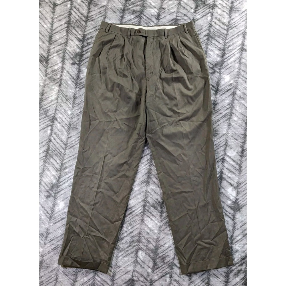 Lauren Ralph Lauren 100% Wool Dress Pants Slacks Trousers Designer Mens 36 X 33